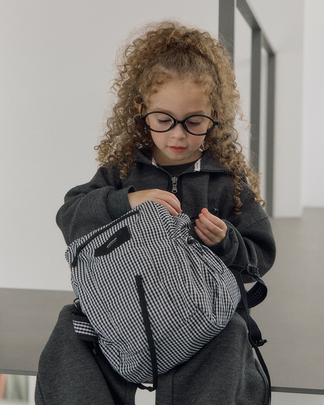 ROANJANE Checkered backpack