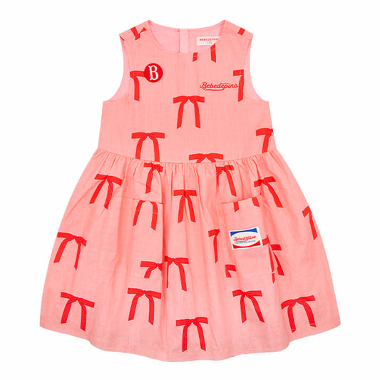 BEBE DE PINO All over ribbon sleeveless dress