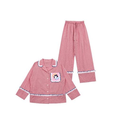 BEBEBEBE BE JUNIOR Pre Fall Bej frill pajama SET