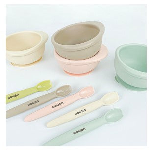 UBMOM First Food Silicone Suction Bowl & Spoon Set
