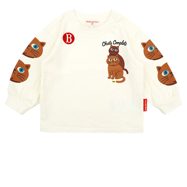 BEBE DE PINO Aloha cat baby long sleeve tee