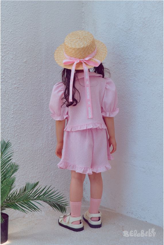 BEBEBEBE SUMMER ribbon straw hat