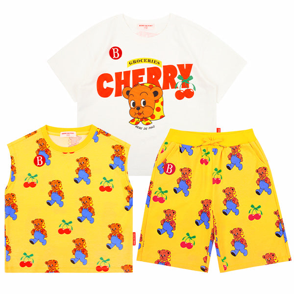 BEBE DE PINO All over cherry bear lounge wear set