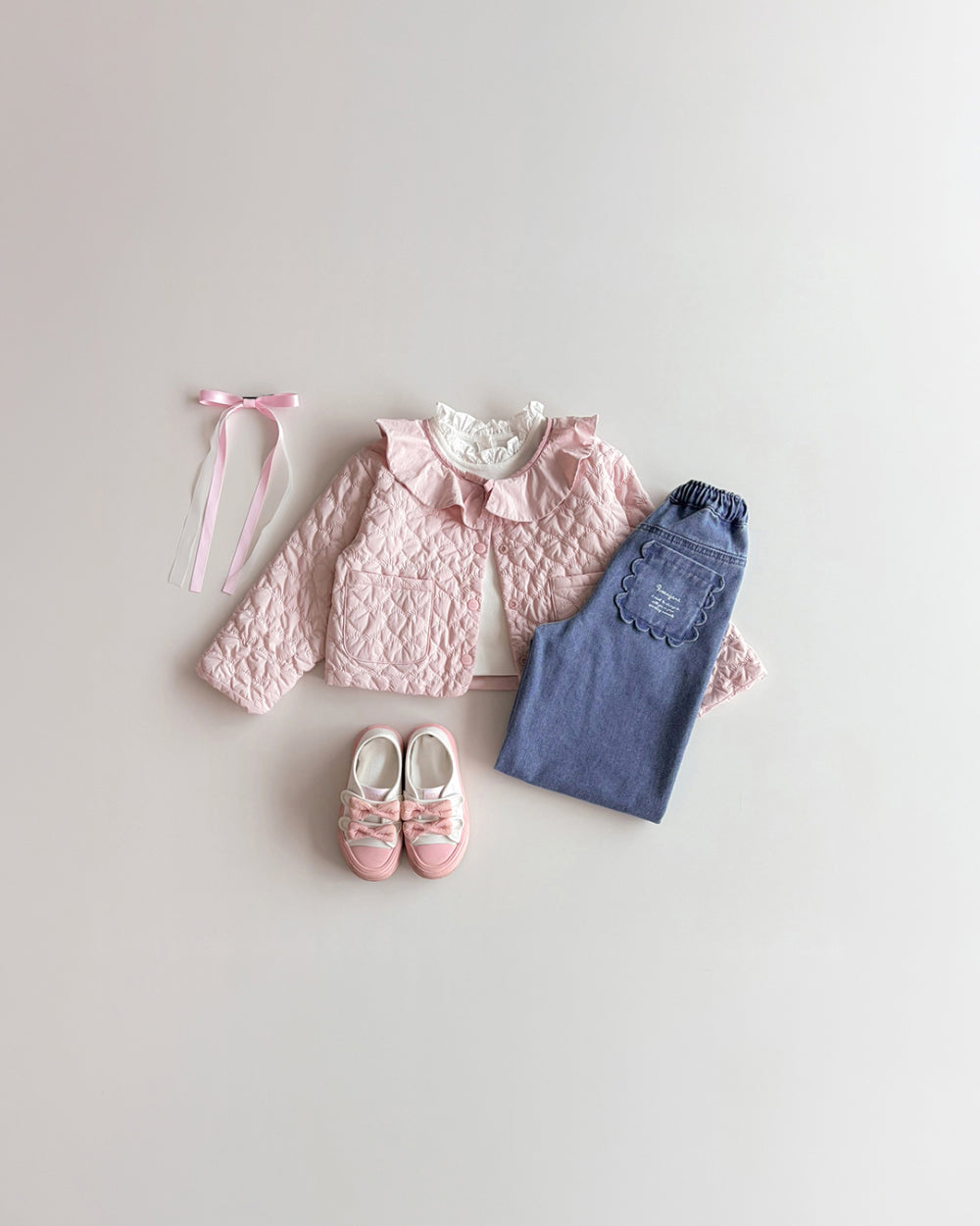 ROANJANE Heartping quilted jumper