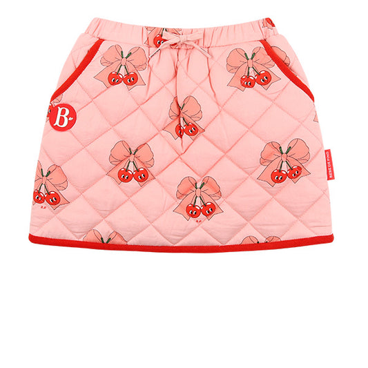 BEBE DE PINO All over ribbon cherry padding skirt