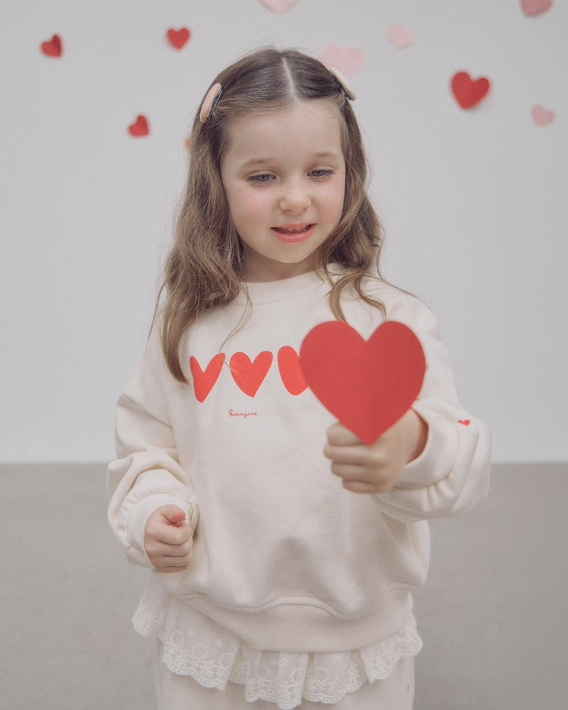 ROANJANE Pare heart sweatshirt
