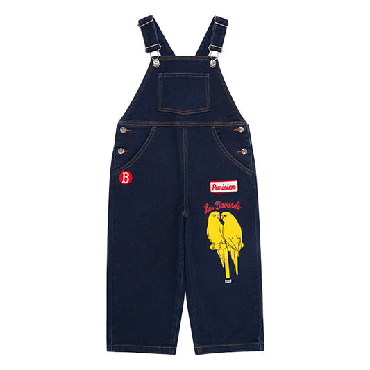 BEBE DE PINO Parrot Denim Overalls