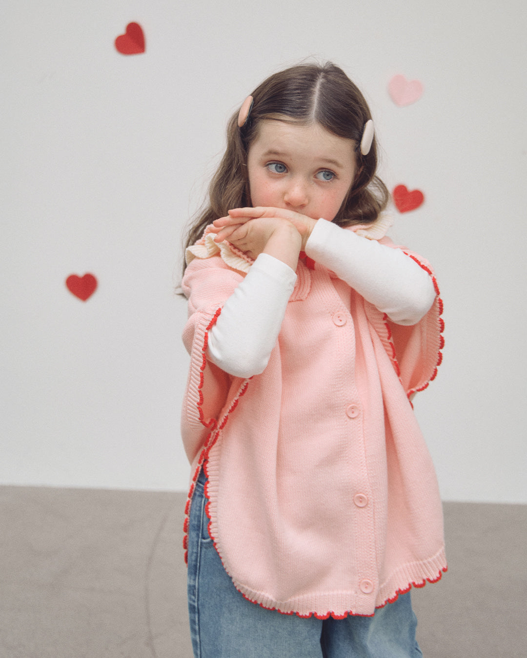 ROANJANE Fling knit cape