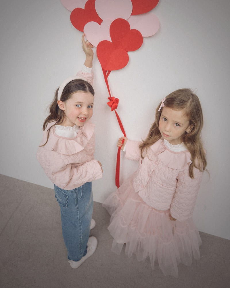 ROANJANE Heartping quilted jumper