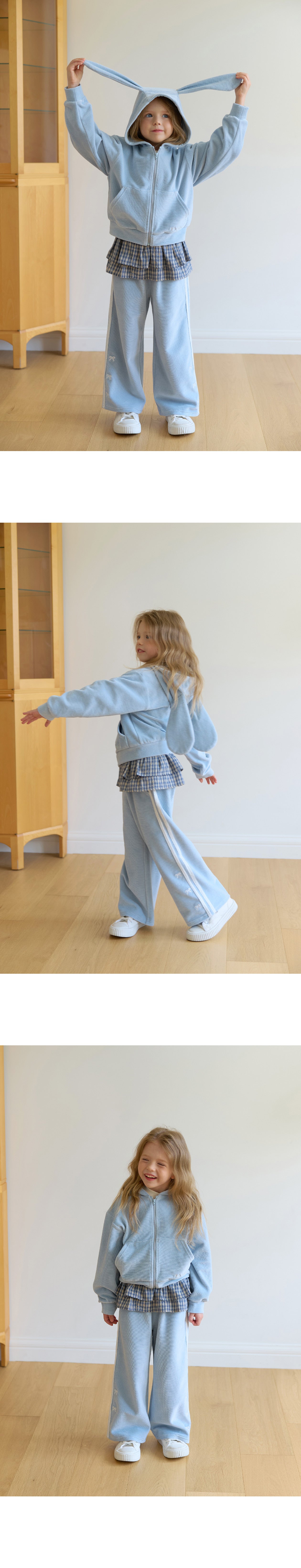 BEBETAILOR Belly rabbit hoodie zip up jacket