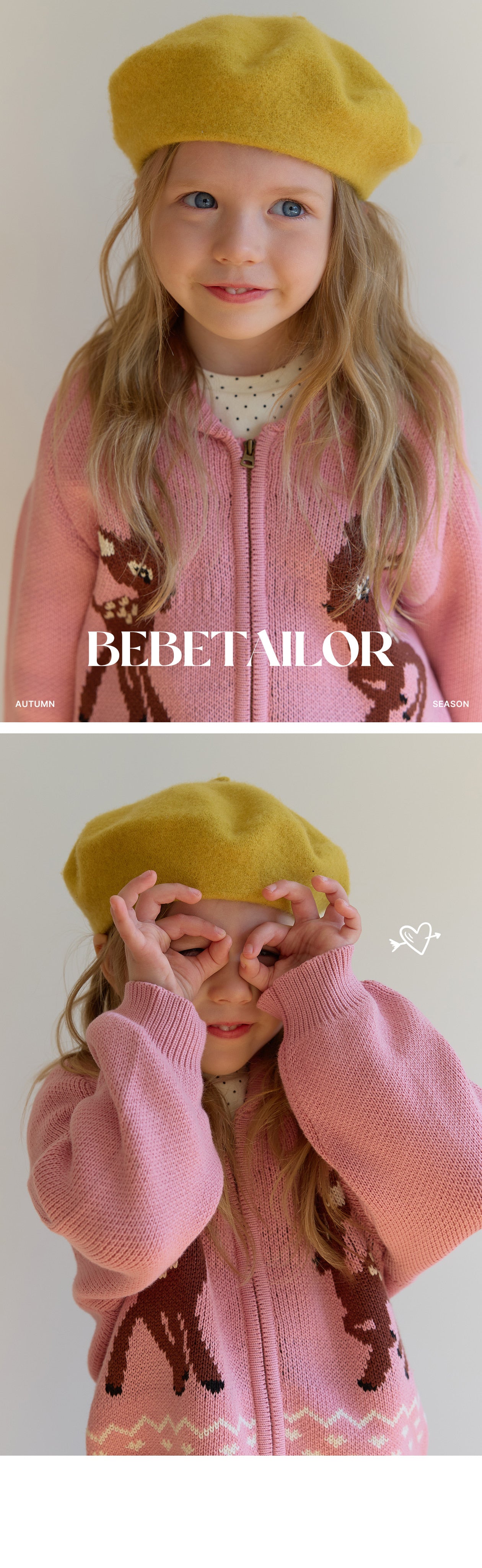 BEBETAILOR Bambi zip up knit jacket