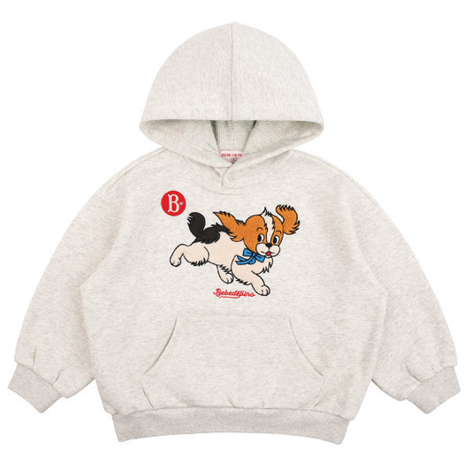 BEBE DE PINO Puppy boucle hooded sweatshirt