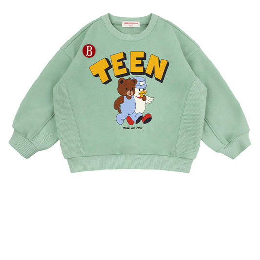 BEBE DE PINO Teen friends loose fit sweatshirts
