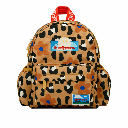 BEBE DE PINO All over leopard persian cat backpack