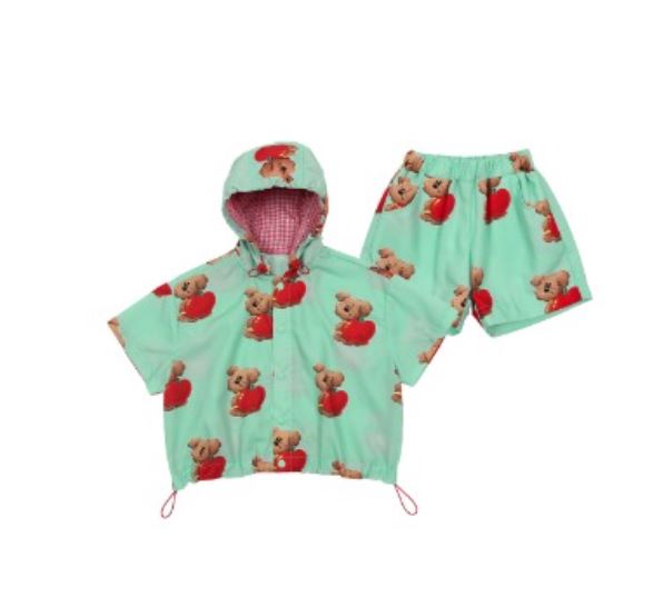 BEBEBEBE 1st summer pre order Apple puppy pattern SET