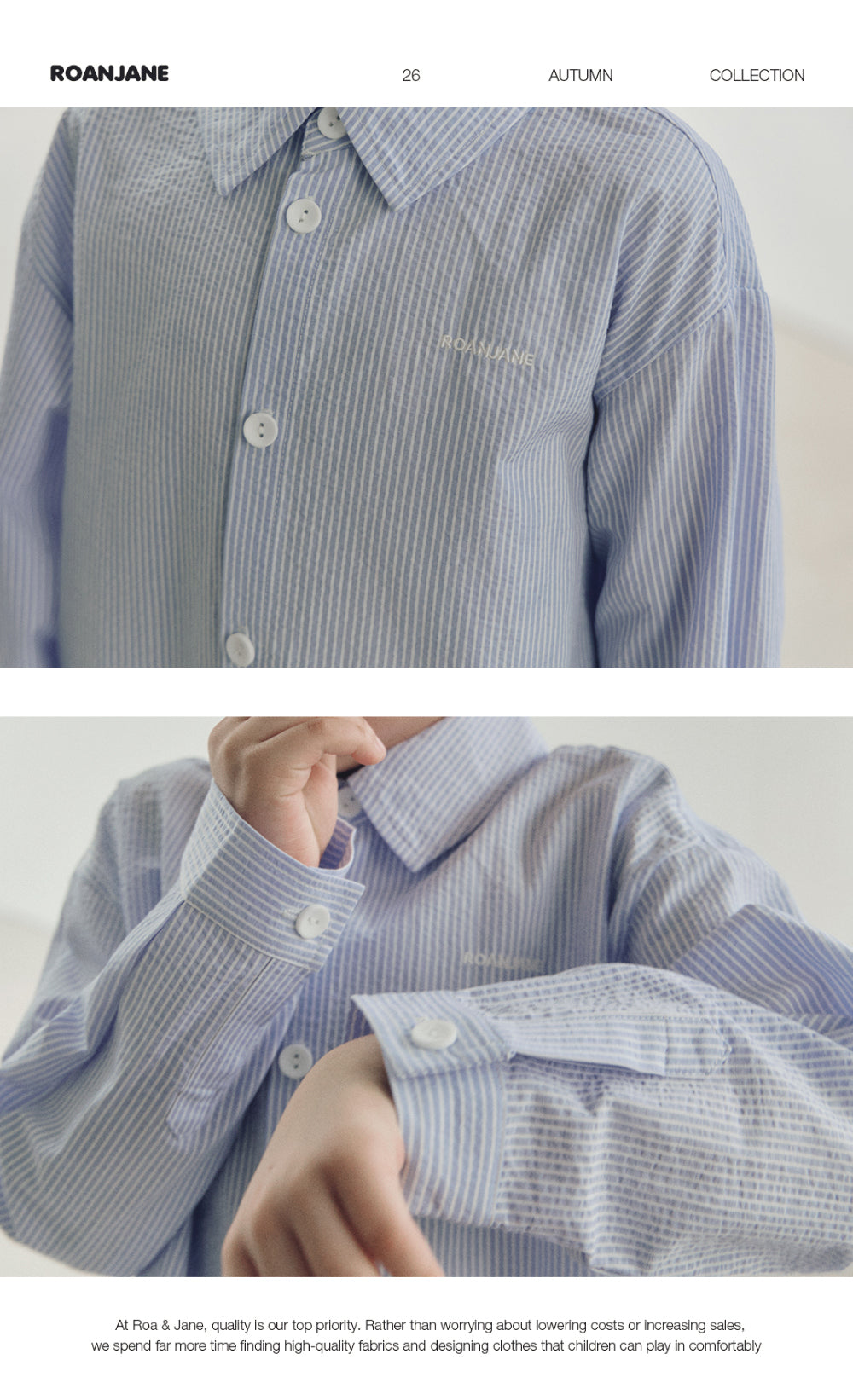 ROANJANE Noque stripe shirt