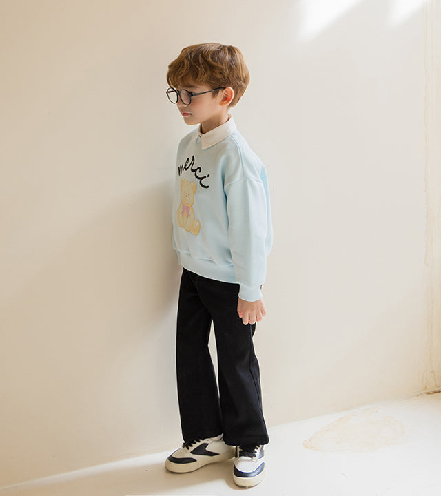 I LOVE J Cotton fleece straight pants