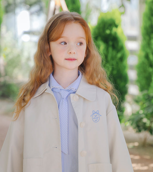 I LOVE J Ribbon trench coat