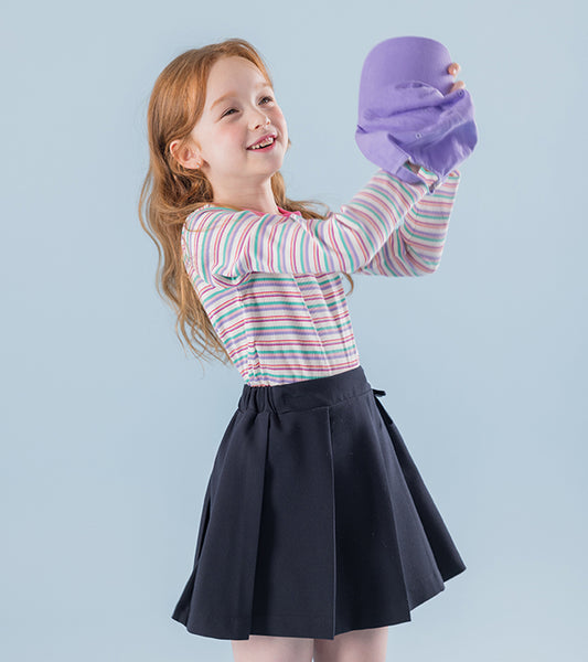 I LOVE J Frean ribbon pleated skirt