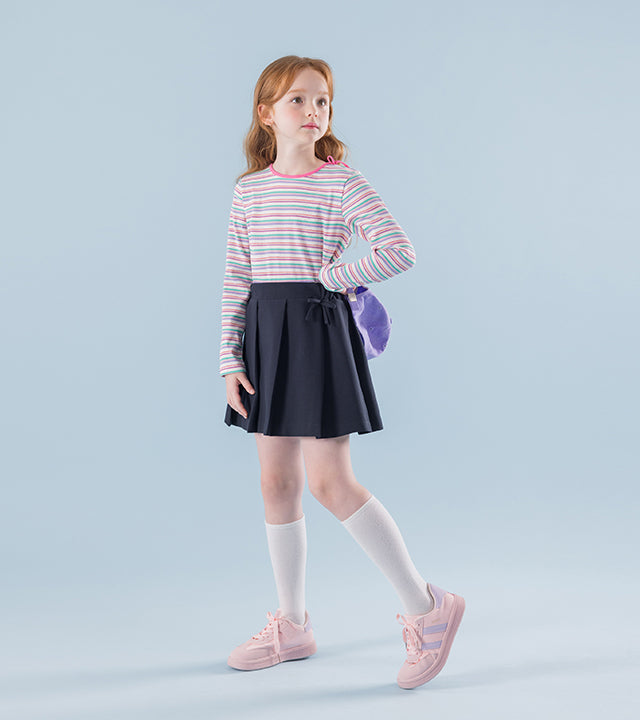 I LOVE J Frean ribbon pleated skirt