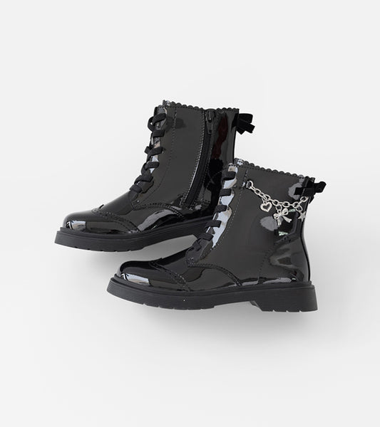 I LOVE J Anseed ribbon walker boots