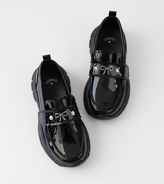 I LOVE J Poiner ribbon loafer