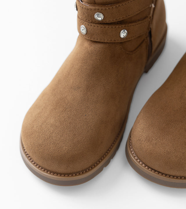 I LOVE J Mate suede middle boots