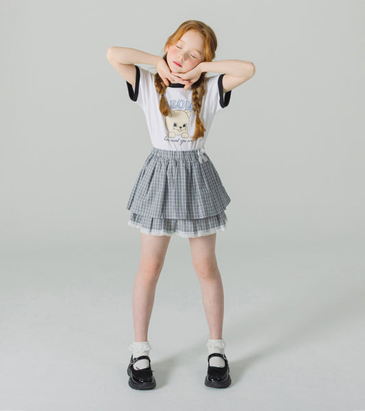 I LOVE J kenjerry check skirt