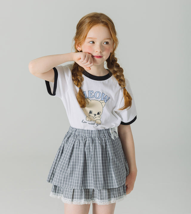 I LOVE J kenjerry check skirt