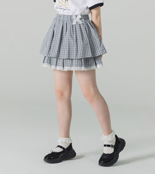 I LOVE J kenjerry check skirt