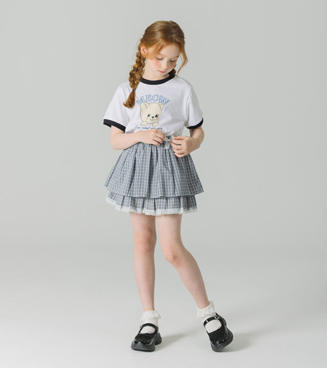I LOVE J kenjerry check skirt