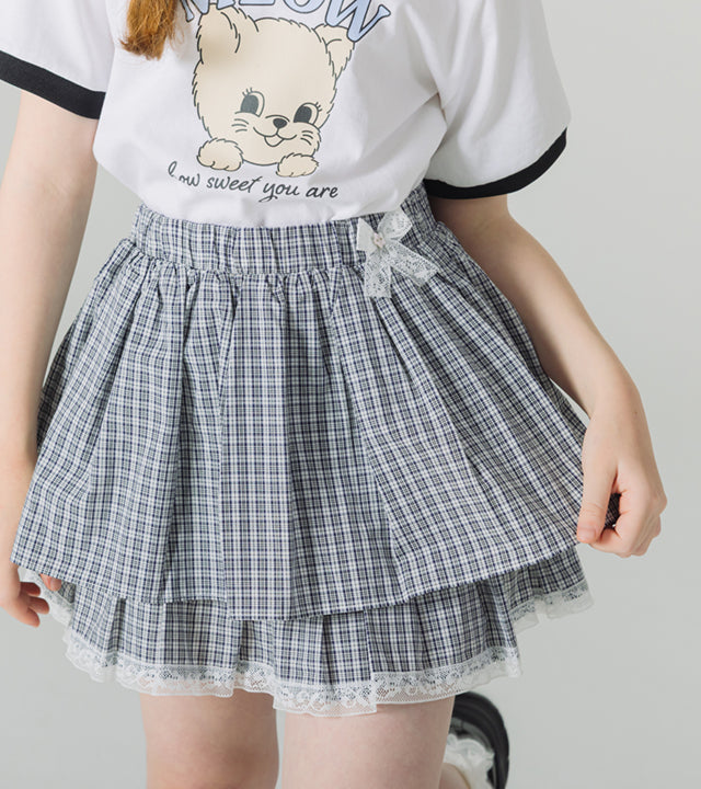 I LOVE J kenjerry check skirt