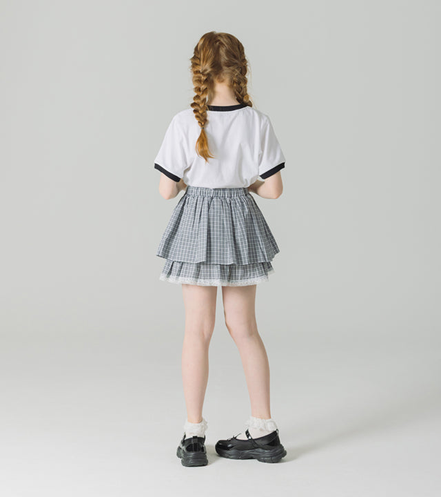 I LOVE J kenjerry check skirt