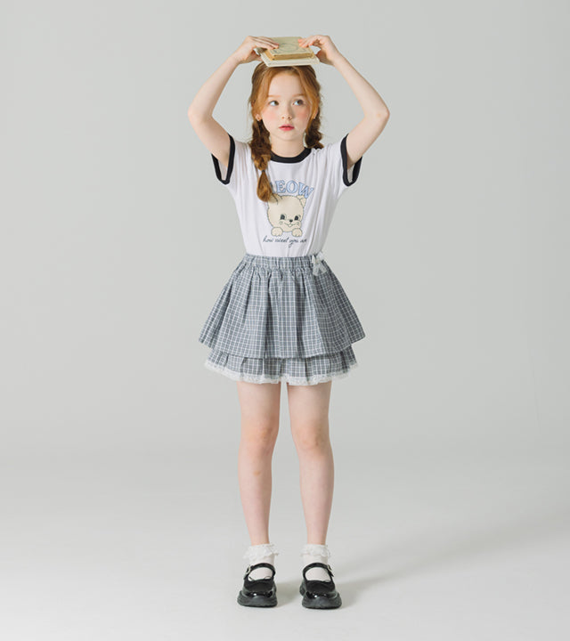 I LOVE J kenjerry check skirt