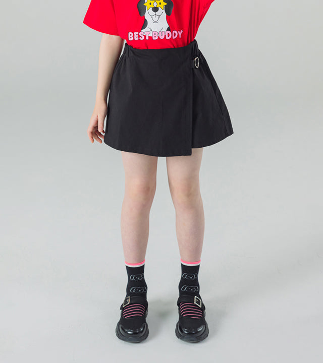 I LOVE J fuscha heart wrap skirt
