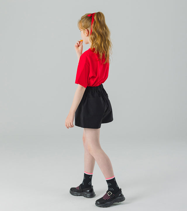 I LOVE J fuscha heart wrap skirt