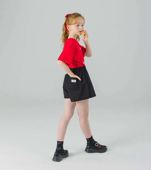I LOVE J fuscha heart wrap skirt