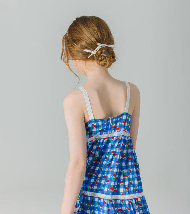 I LOVE J menu cherry sleeveless long dress