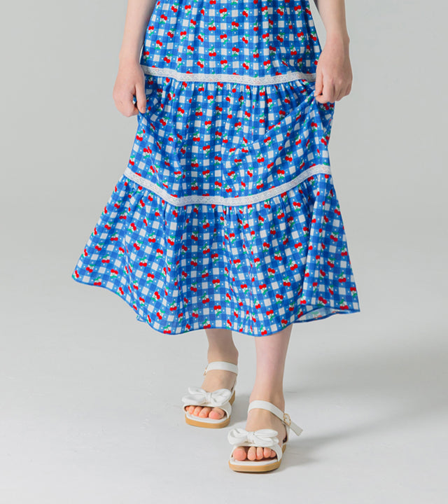 I LOVE J menu cherry sleeveless long dress