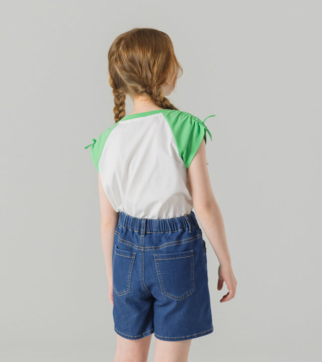 I LOVE J heartslet heart denim short
