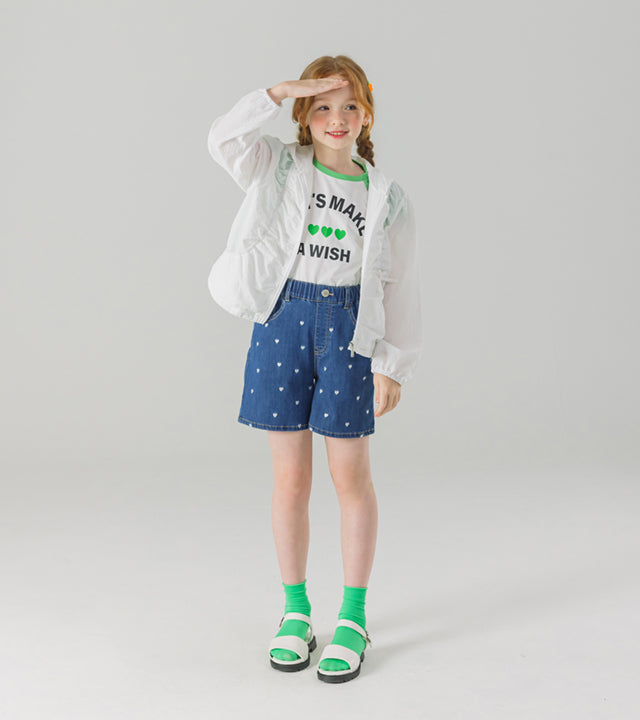 I LOVE J kirit shirred windbreaker