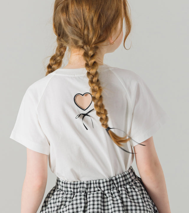 I LOVE J tebel cut-out top