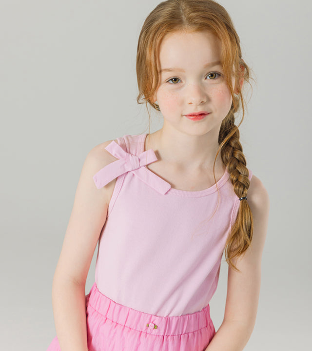 I LOVE J grang ribbon rib top