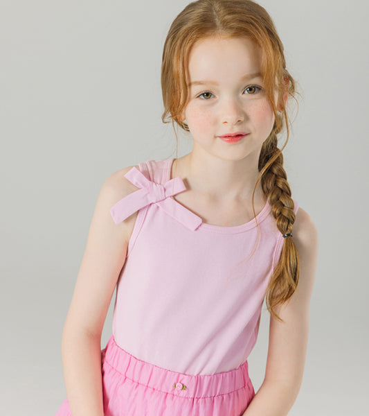 I LOVE J grang ribbon rib top