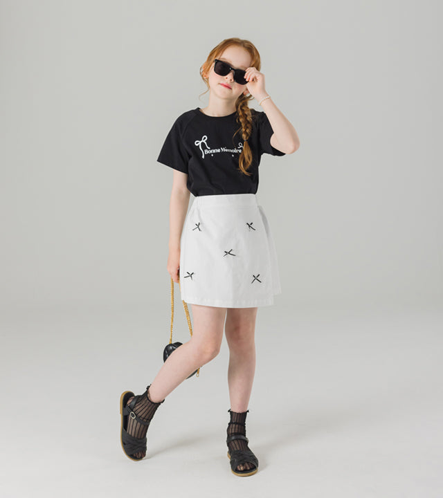 I LOVE J toons ribbon wrap skirt pants