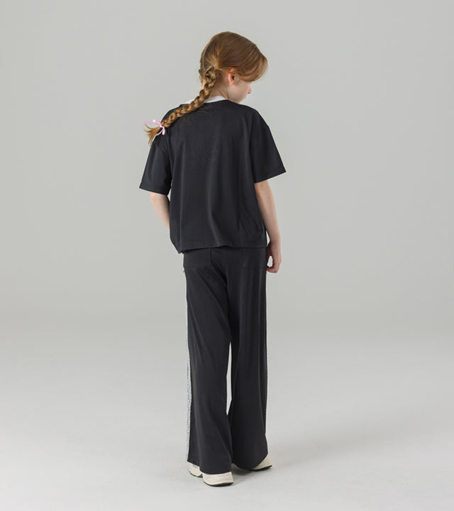 I LOVE J ribbon pair lace pants
