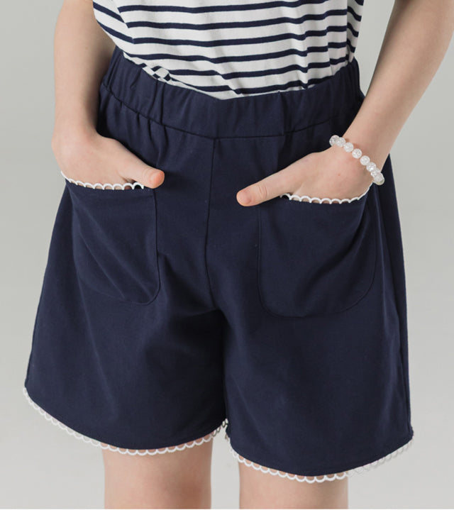 I LOVE J noirz lace mid-length short