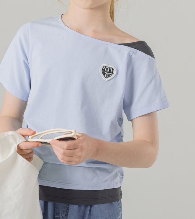 I LOVE J rozier slim layered top