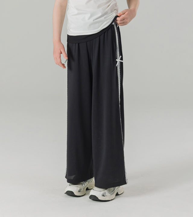 I LOVE J ribbon pair lace pants