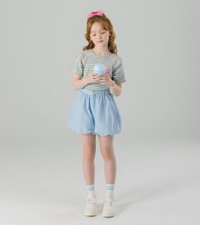 I LOVE J witry stripe rib top